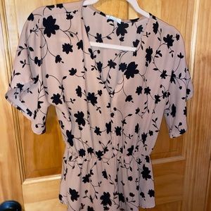 Sienna Sky Business Casual Button Blouse